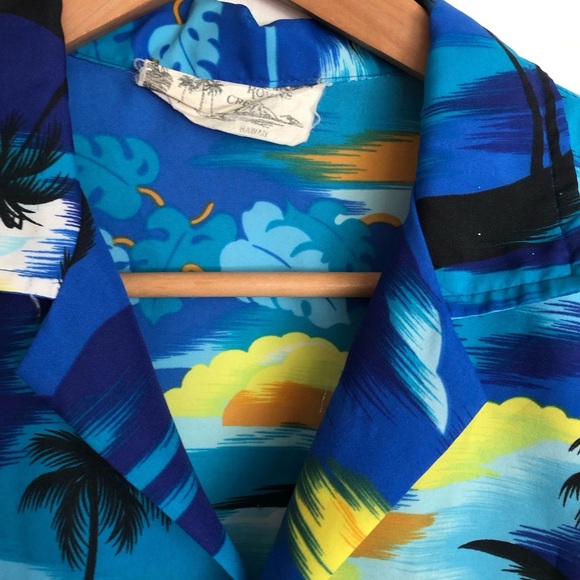 Vintage Royal Creations Hawaii Men's Hawaiian Shirt Aloha Beach  Button-Front - Picture 4 of 11